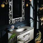 Crystal bath vanity