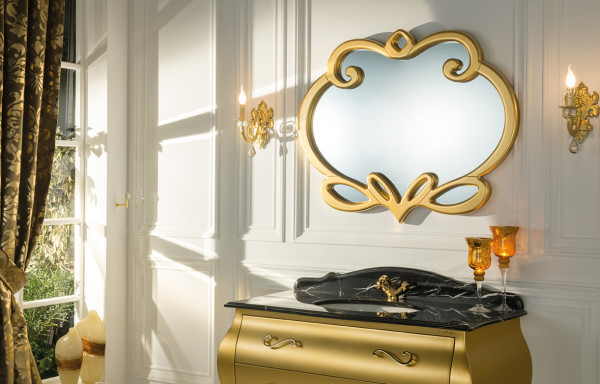 CUORE D’ ORO GLOSSY GOLD VANITY