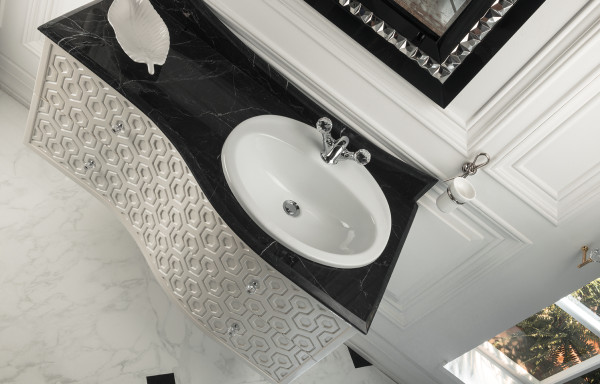 SOPRANO WHITE WALL HUNG VANITY