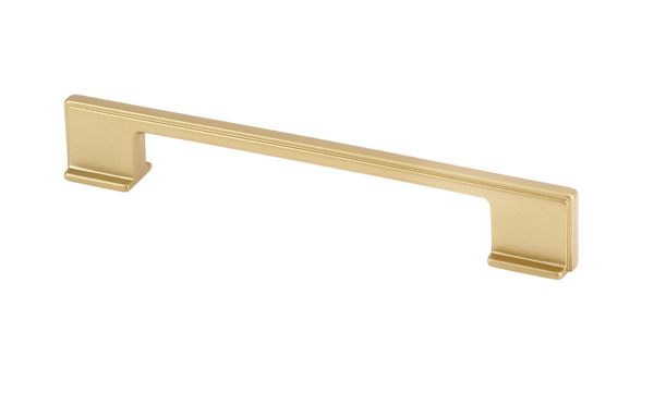 810321601280903 Matte Brass thin transitional cabinet pull